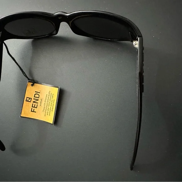 Fendi Logo Large Ebony Eyeglasses Frames Sunglasses FS152 With Case - New W Tags - Picture 4 of 7